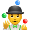 Man Juggling emoji on Apple
